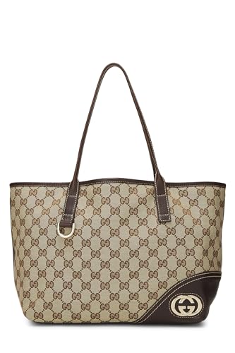 Gucci, Original GG Canvas Britt Tote, Brown