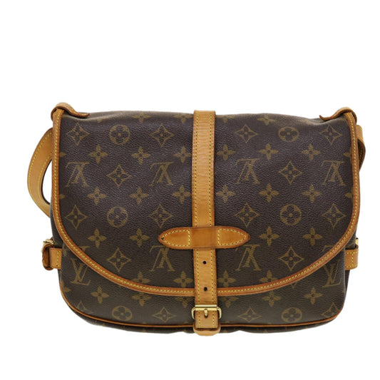 LOUIS VUITTON Monogram Saumur 30 Shoulder Bag M42256 LV  41983