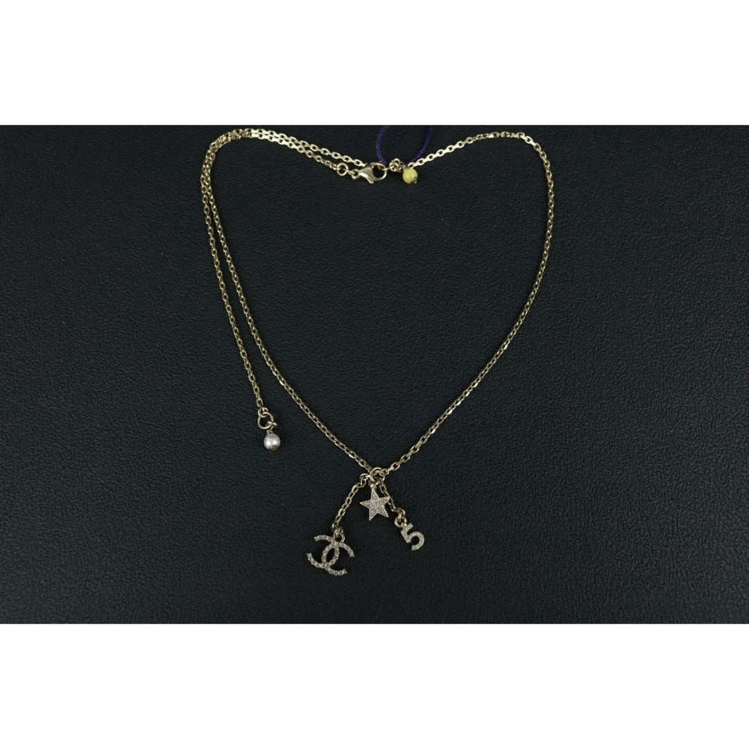 Excellent（Rank SA）｜ CHANEL Coco Mark Star Rhinestone Chocker Necklace ｜F25032509