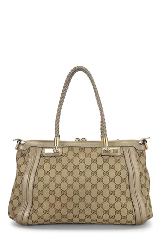 Gucci, Gold Original GG Canvas Bella Tote, Gold