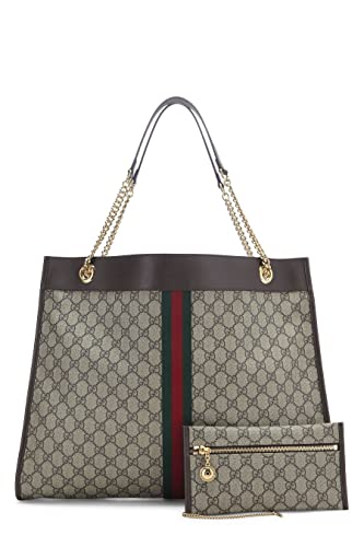 Gucci, Brown Original GG Supreme Canvas Web Rajah Tote Large, Brown