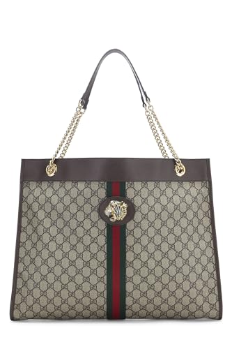 Gucci, Brown Original GG Supreme Canvas Web Rajah Tote Large, Brown