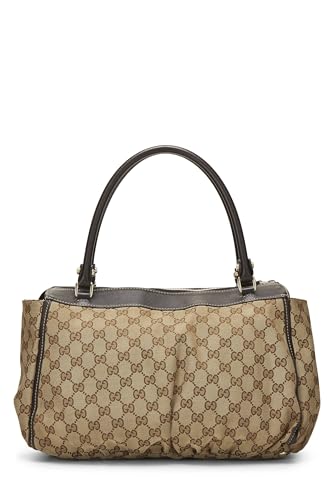 Gucci, Brown Original GG Canvas D-Ring Abbey Zip Tote, Brown