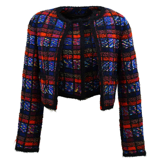 Chanel Ensemble Jacket Tops Black 94H #36 #34