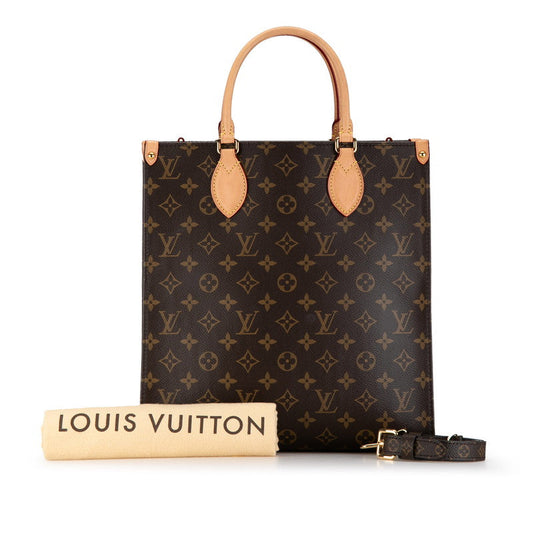 Louis Vuitton Monogram Saucer Pm Handbag 2WAY M45848 Brown PVC Leather  Louis Vuitton