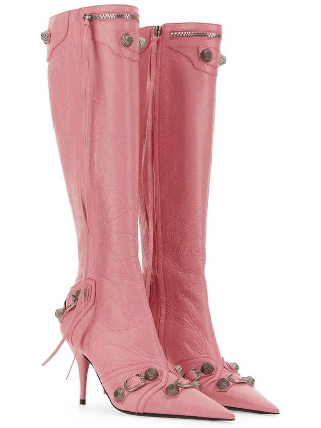 Luxury Balenciaga  cagolian long boots pink