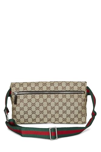 Gucci, Original GG Canvas Double Pocket Waist Pouch, Brown