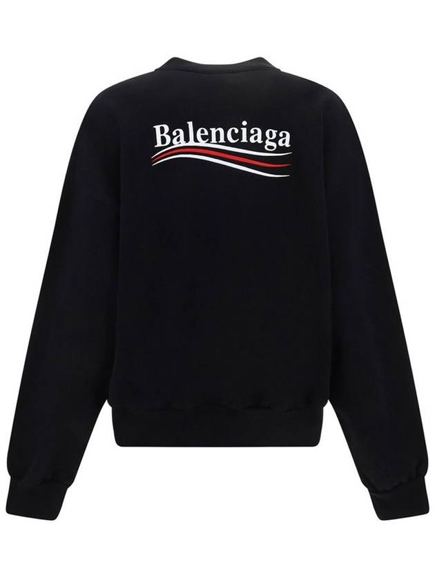 Luxury Balenciaga  Political Campaign Regular Fit Sweatshirt Black