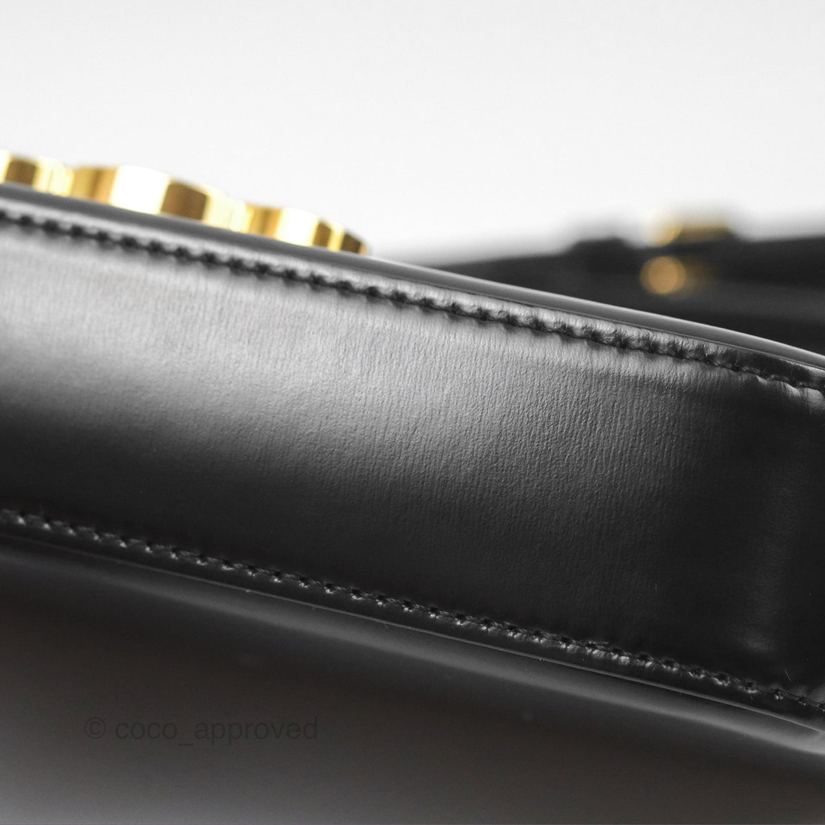 Celine Triomphe Shoulder Bag Black Calfskin