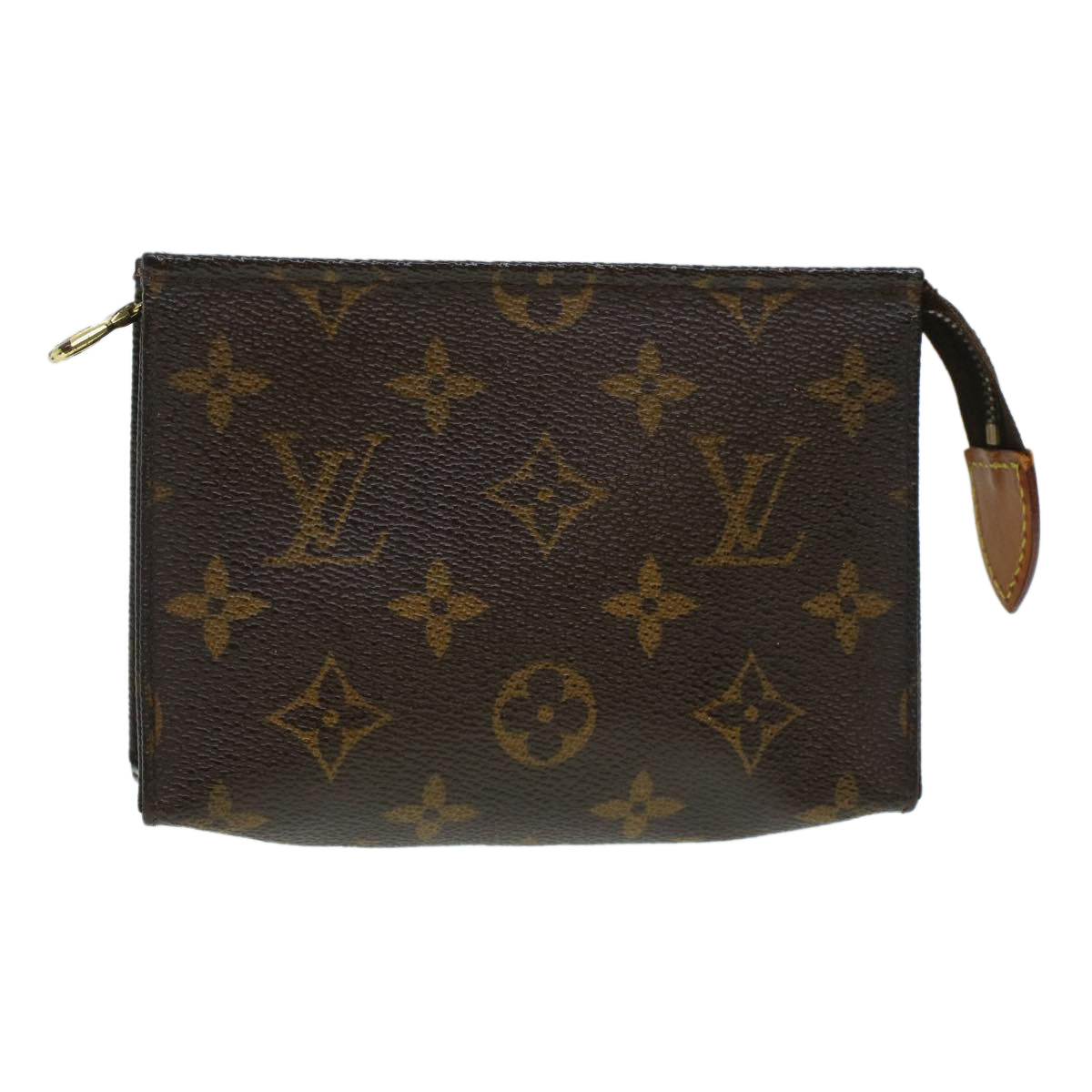 LOUIS VUITTON Monogram Poche Toilette 15 Pouch M47546 LV Auth 42558