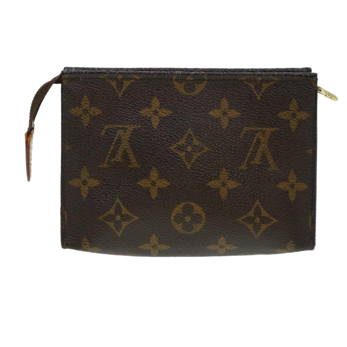 LOUIS VUITTON Monogram Poche Toilette 15 Pouch M47546 LV Auth 42558