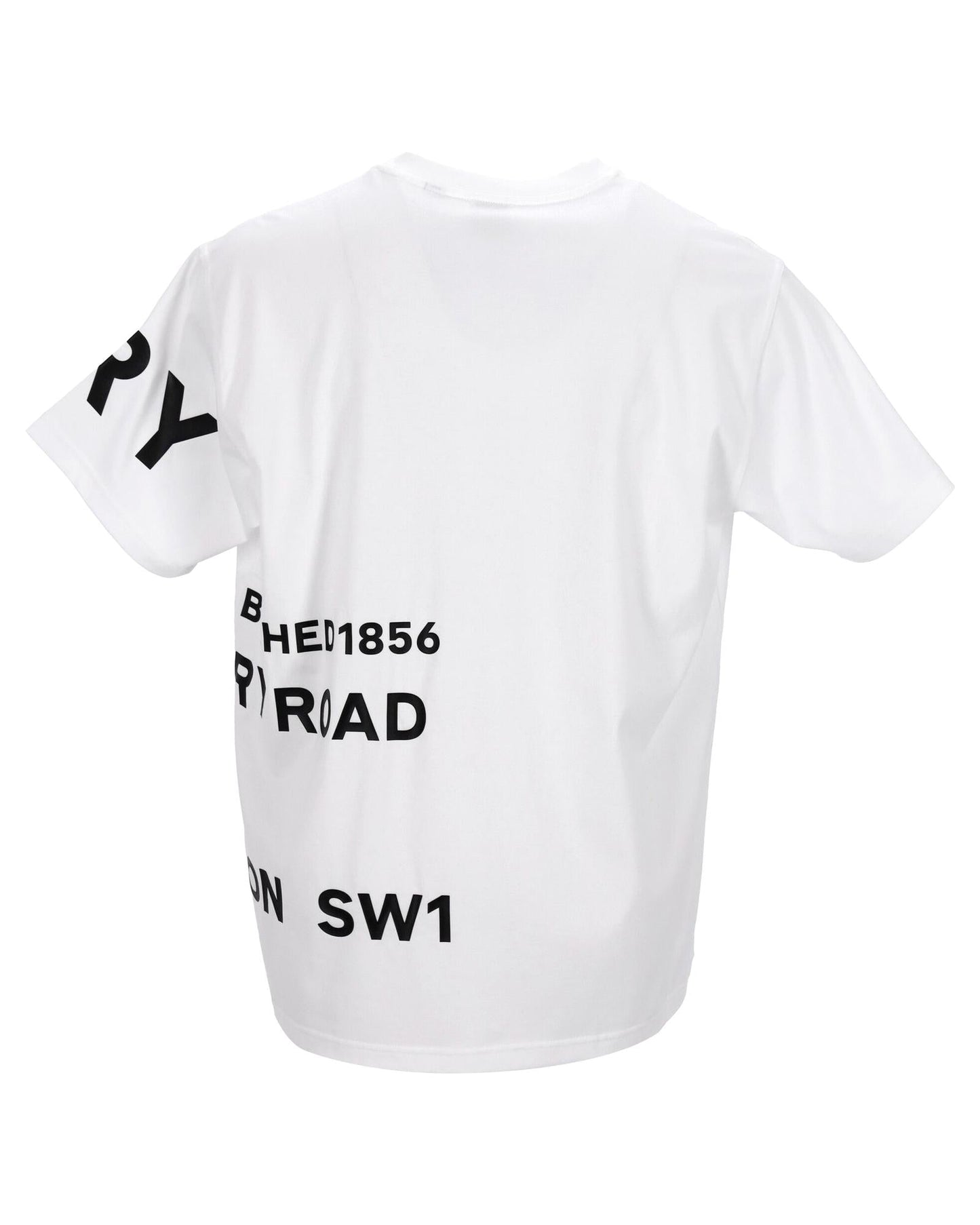 Burberry Graphic Print Short Sleeve Tee Men White | White Singlets