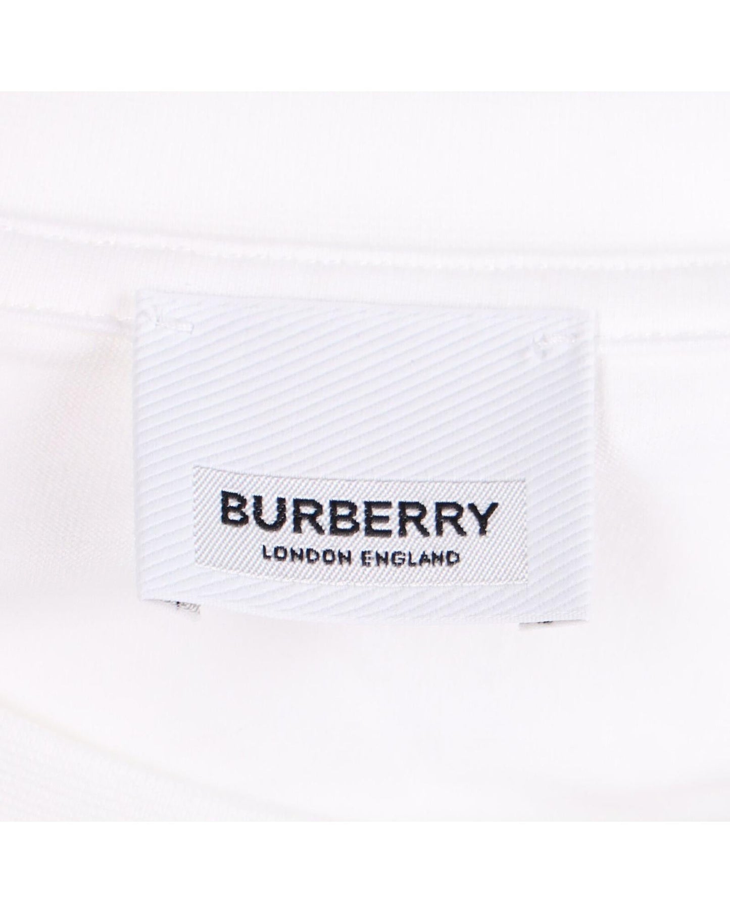 Burberry Graphic Print Short Sleeve Tee Men White | White Singlets