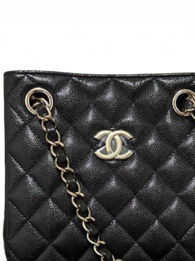 Gold Hardware CC Logo Mini Bucket Bag Black Chanel