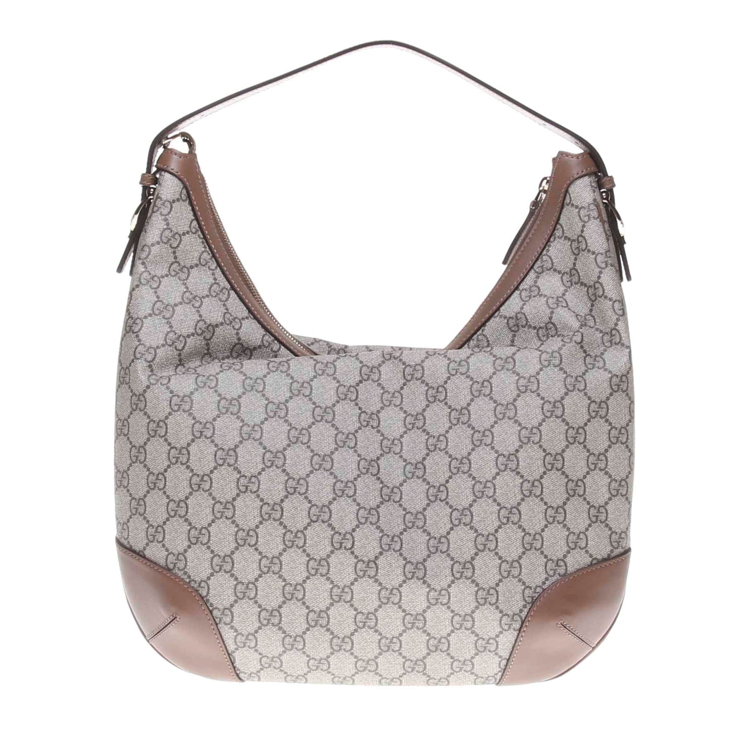 Gucci 309618 Beige/Ebony GG Supreme Canvas Shoulder Bag