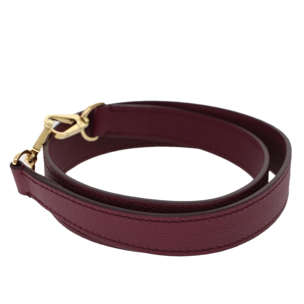 LOUIS VUITTON Shoulder Strap Leather 34.3" Wine Red LV  42975