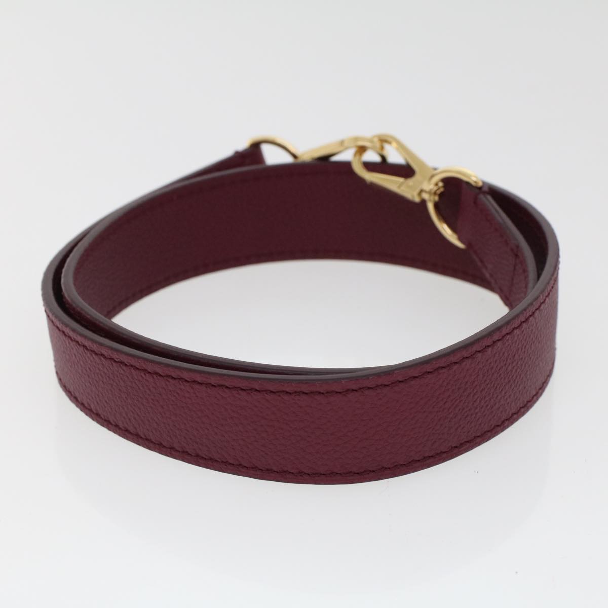 LOUIS VUITTON Shoulder Strap Leather 34.3" Wine Red LV  42975