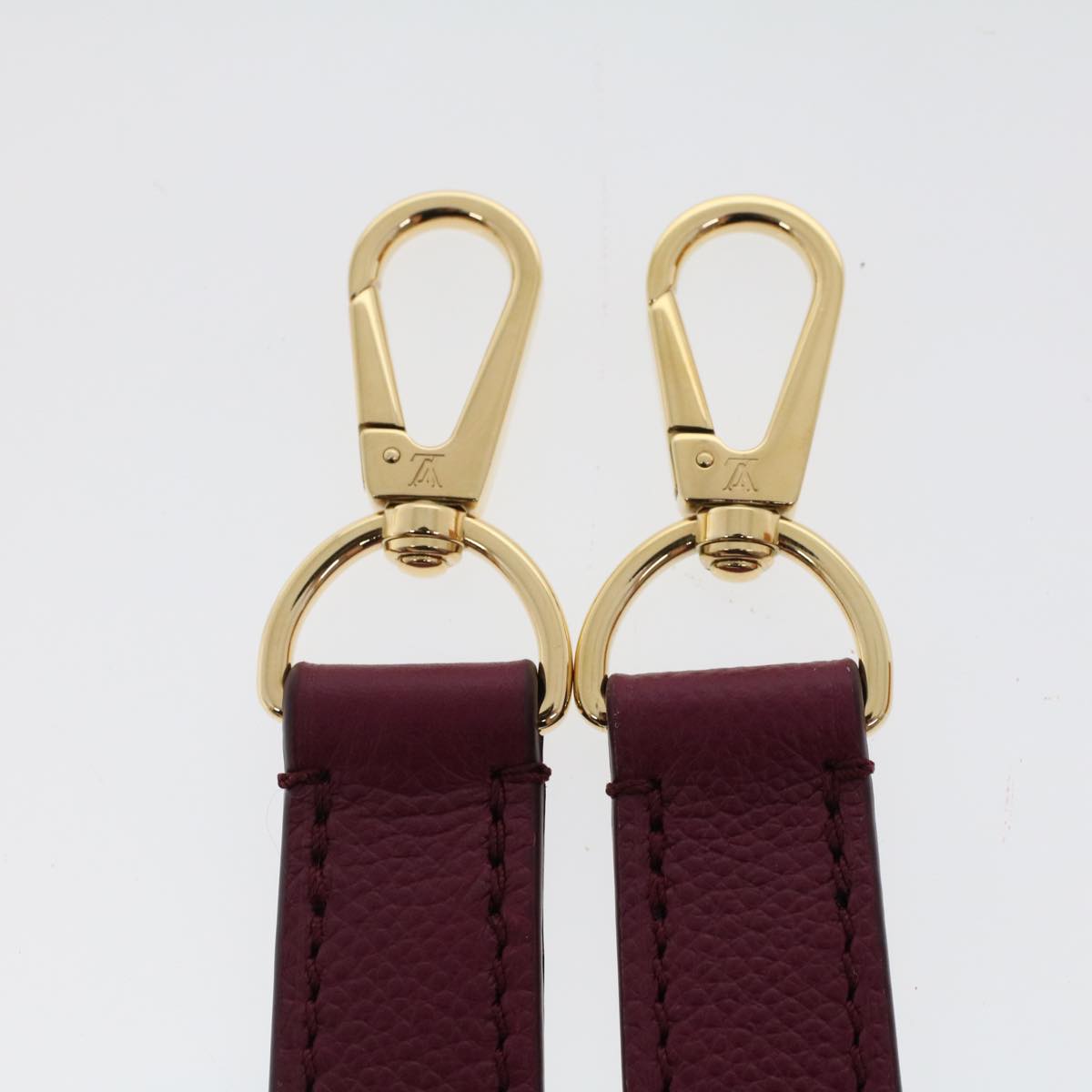 LOUIS VUITTON Shoulder Strap Leather 34.3" Wine Red LV  42975