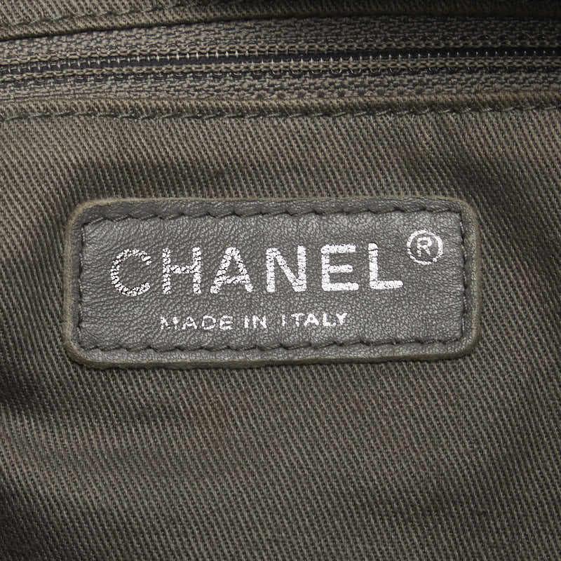 Chanel Matrases Coco Chain Tote Bag Shoulder Bag Black  S  Chanel