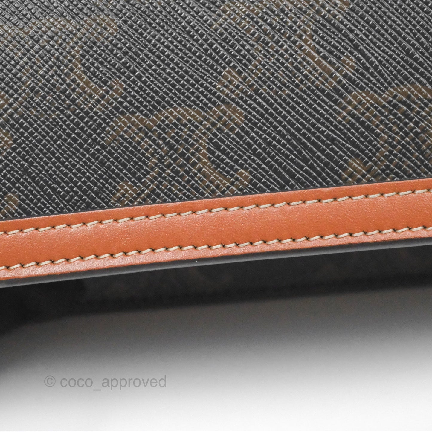 Celine Triomphe Wallet On Chain Canvas Tan Calfskin