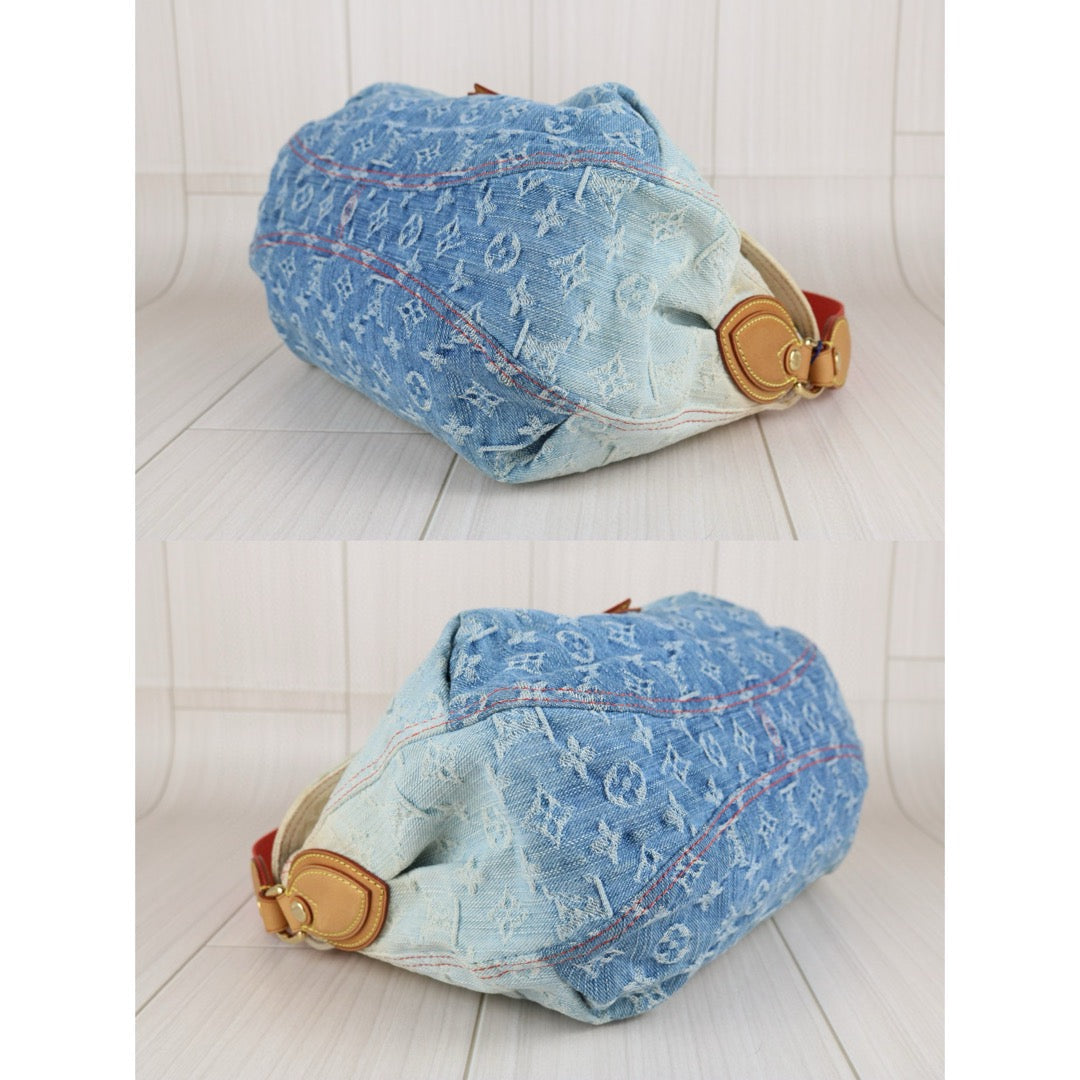 Good ( Rank AB) ｜  LV Monogram Denim  Sunshine Blue Ombre Shoulder Bag  ｜B25012209