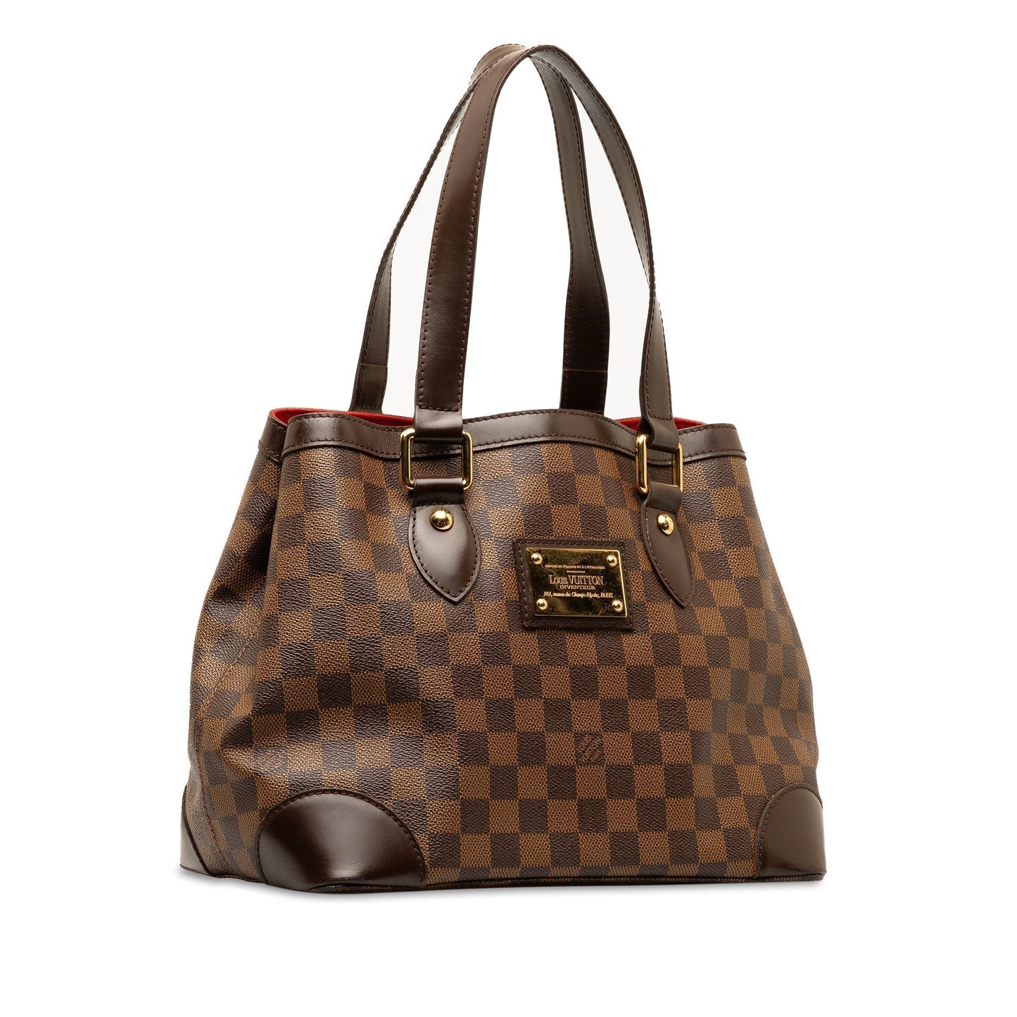 Brown Louis Vuitton Damier Ebene Hampstead PM Tote Bag