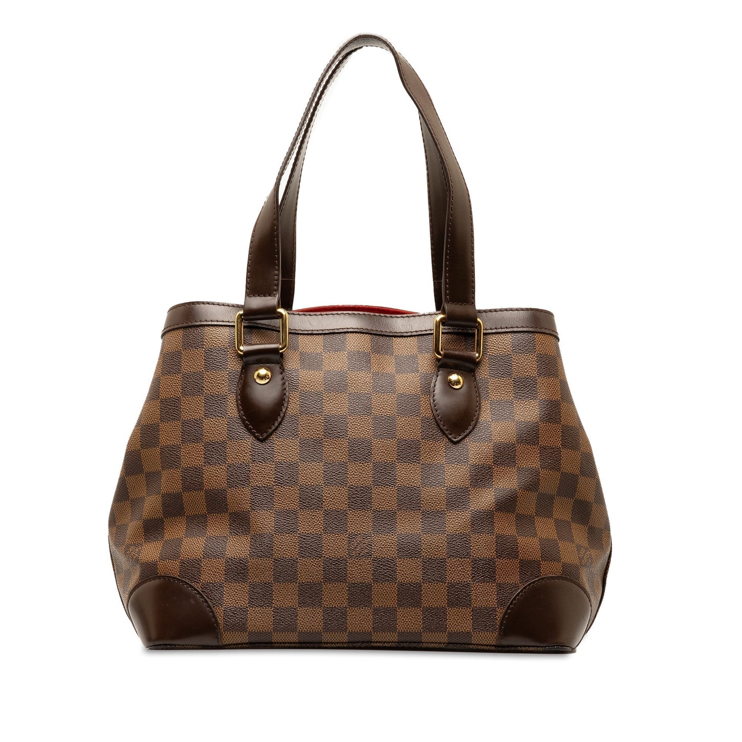 Brown Louis Vuitton Damier Ebene Hampstead PM Tote Bag