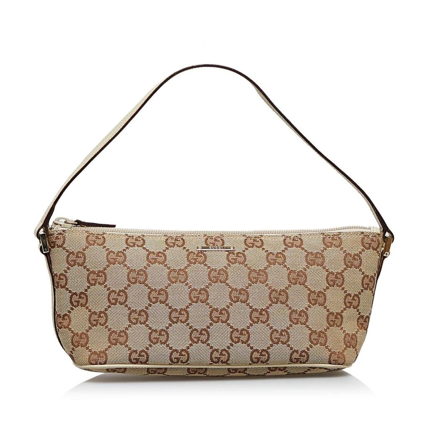 Gucci GG Canvas Boat Canvas Baguette Bag
