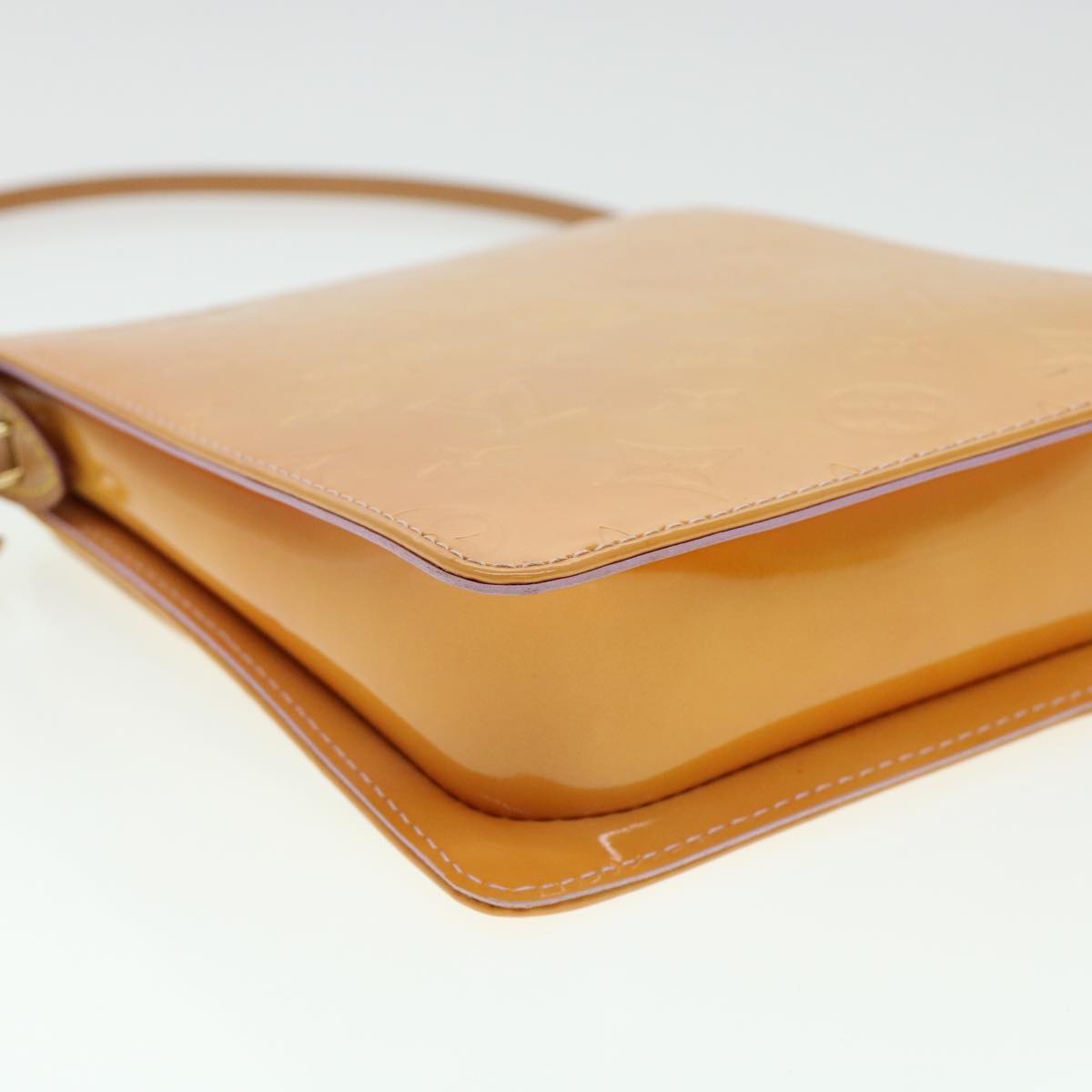 LOUIS VUITTON Vernis Mott Accessory Pouch Marshmallow Pink M91312 LV  43040