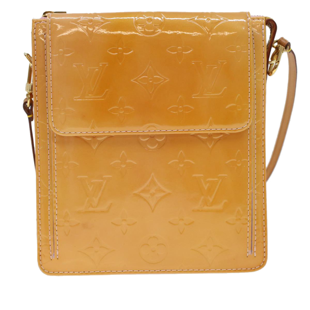 LOUIS VUITTON Vernis Mott Accessory Pouch Marshmallow Pink M91312 LV  43040