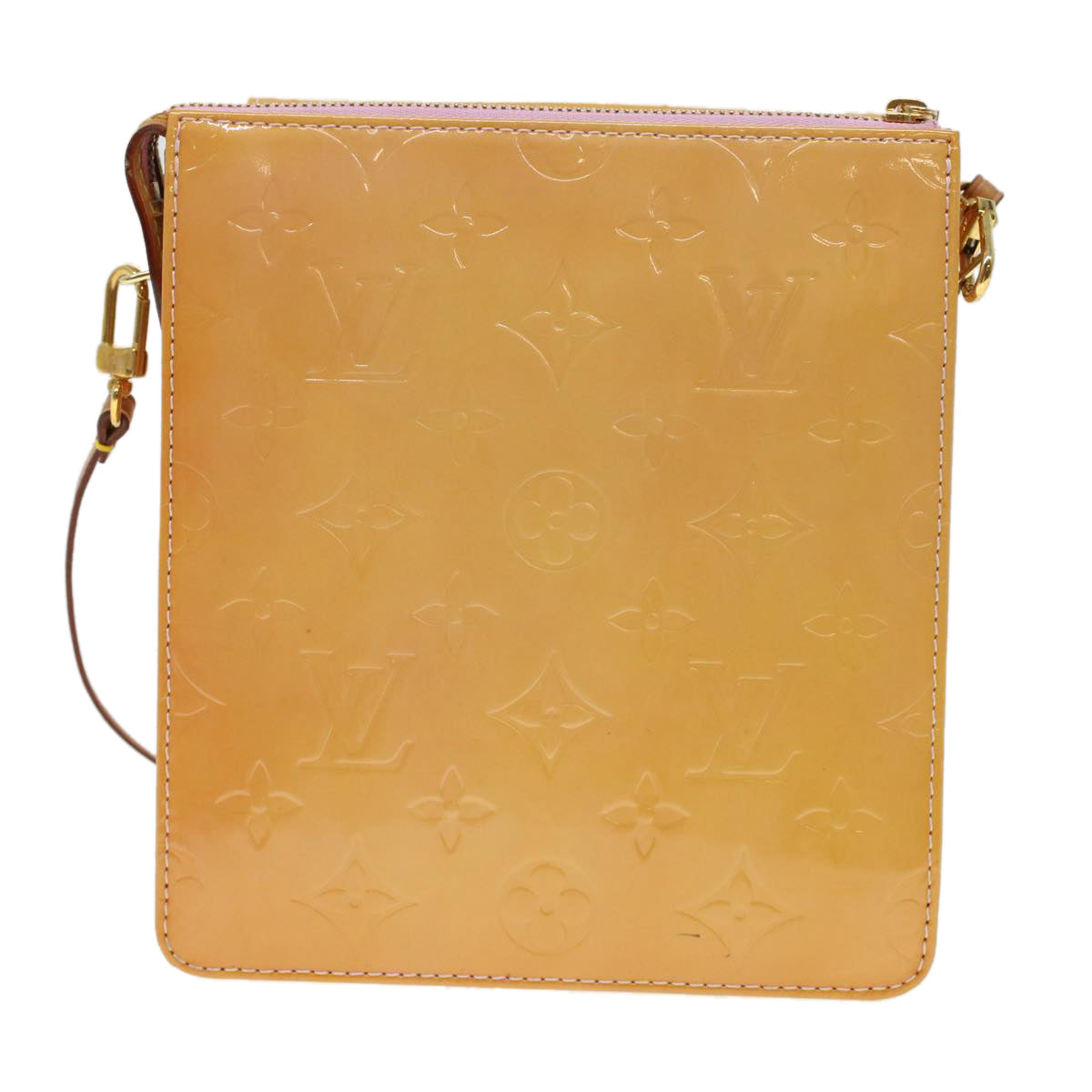 LOUIS VUITTON Vernis Mott Accessory Pouch Marshmallow Pink M91312 LV  43040