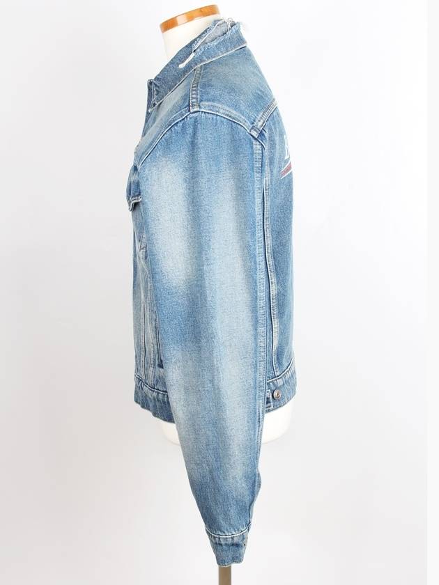 Luxury Balenciaga  Wave logo denim jacket 46