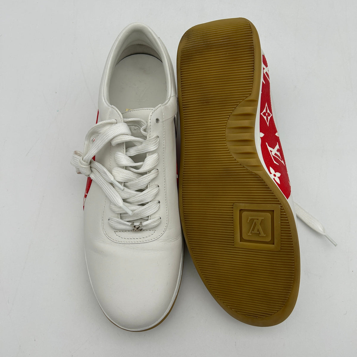 LOUIS VUITTON X Supreme - White Trainer US Men's Size 8 363698