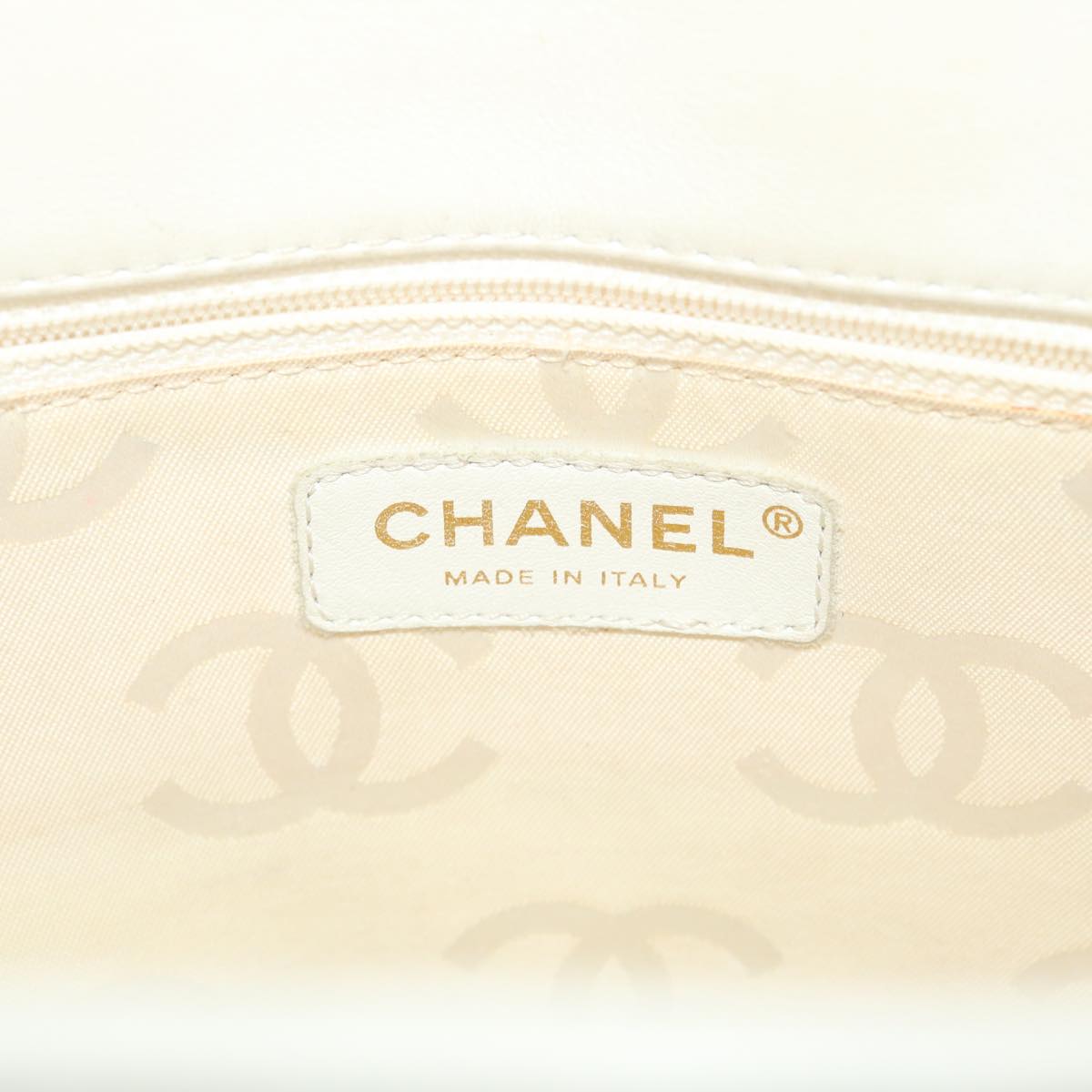 Top Quality Chanel Matelasse Wild Stitch Tote Bag Canvas Beige CC Auth 43309