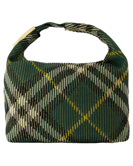Burberry Woven Plaid Shoulder Bag Women Green | Green ONE SIZE green | green