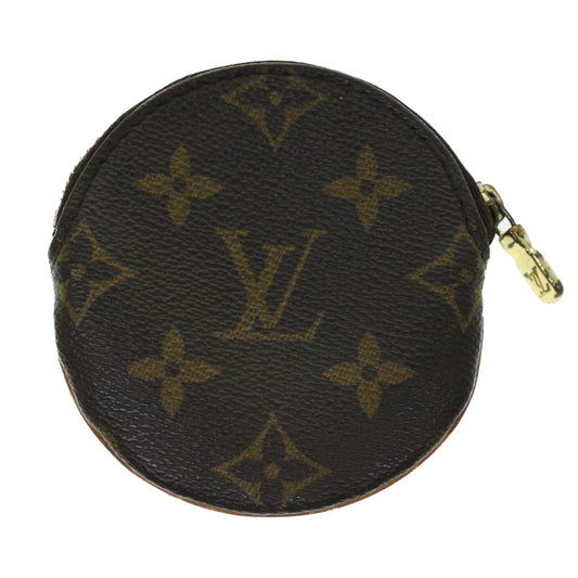 LOUIS VUITTON Monogram Porte Monnaie Round Coin Purse M61926 LV Auth 43547