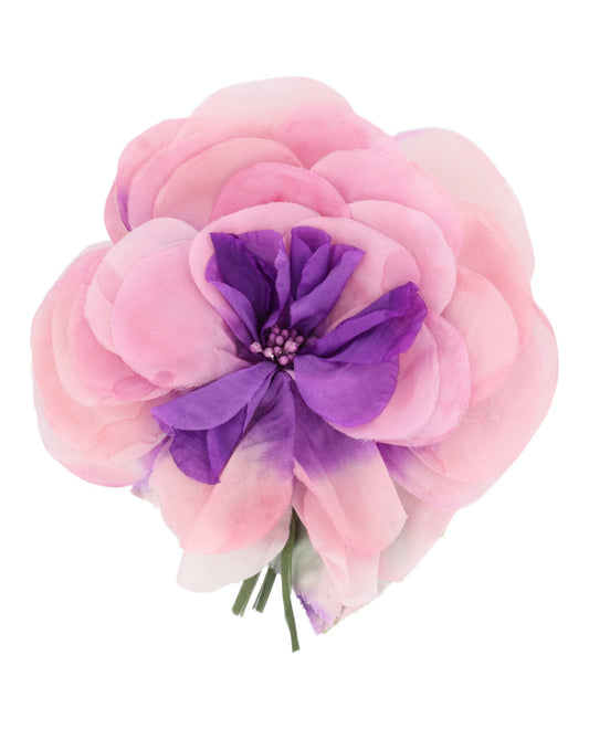 Gucci Womens Silk Flower Brooch White Magnol