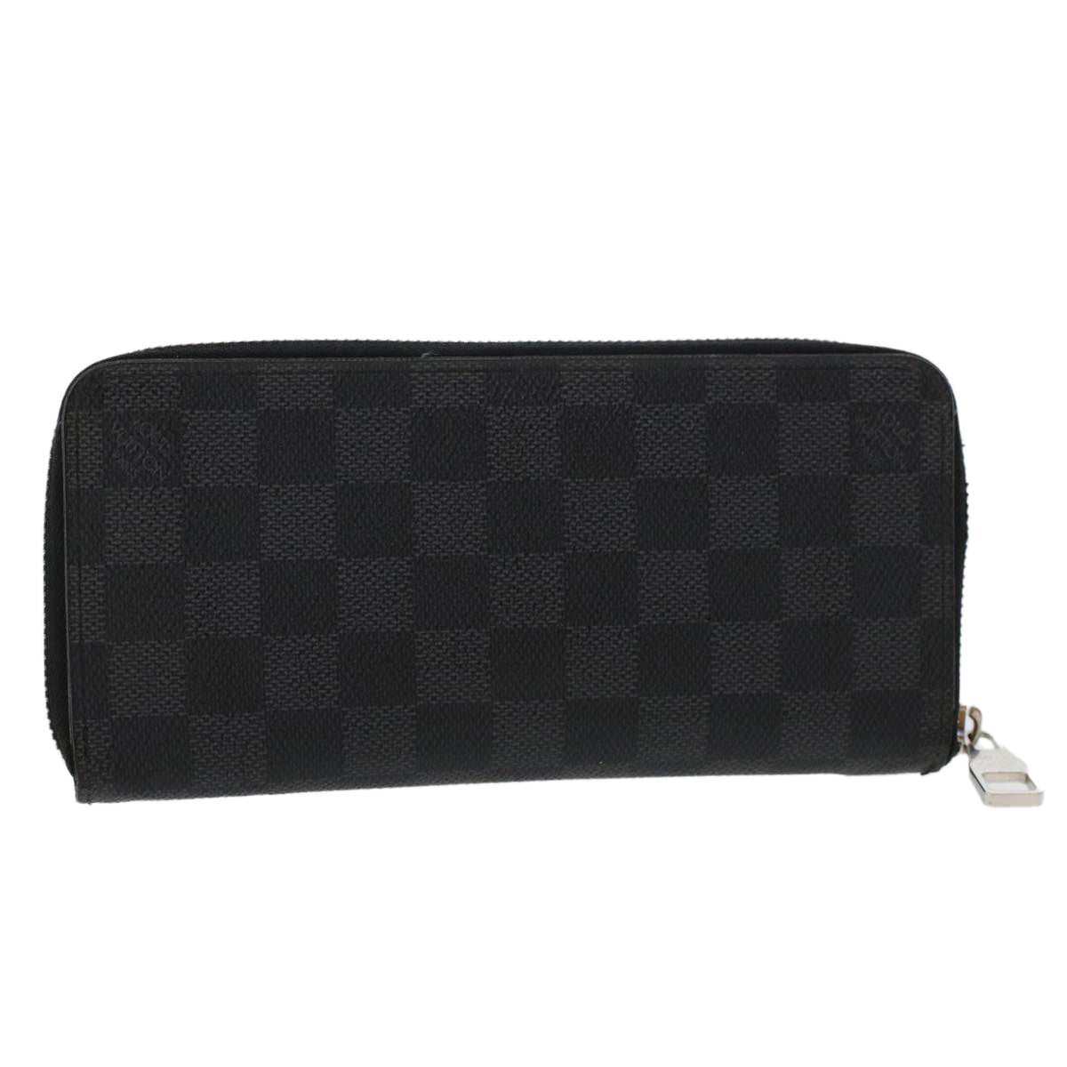 LOUIS VUITTON Damier Graphite Zippy Wallet Vertical N63095 LV  43787