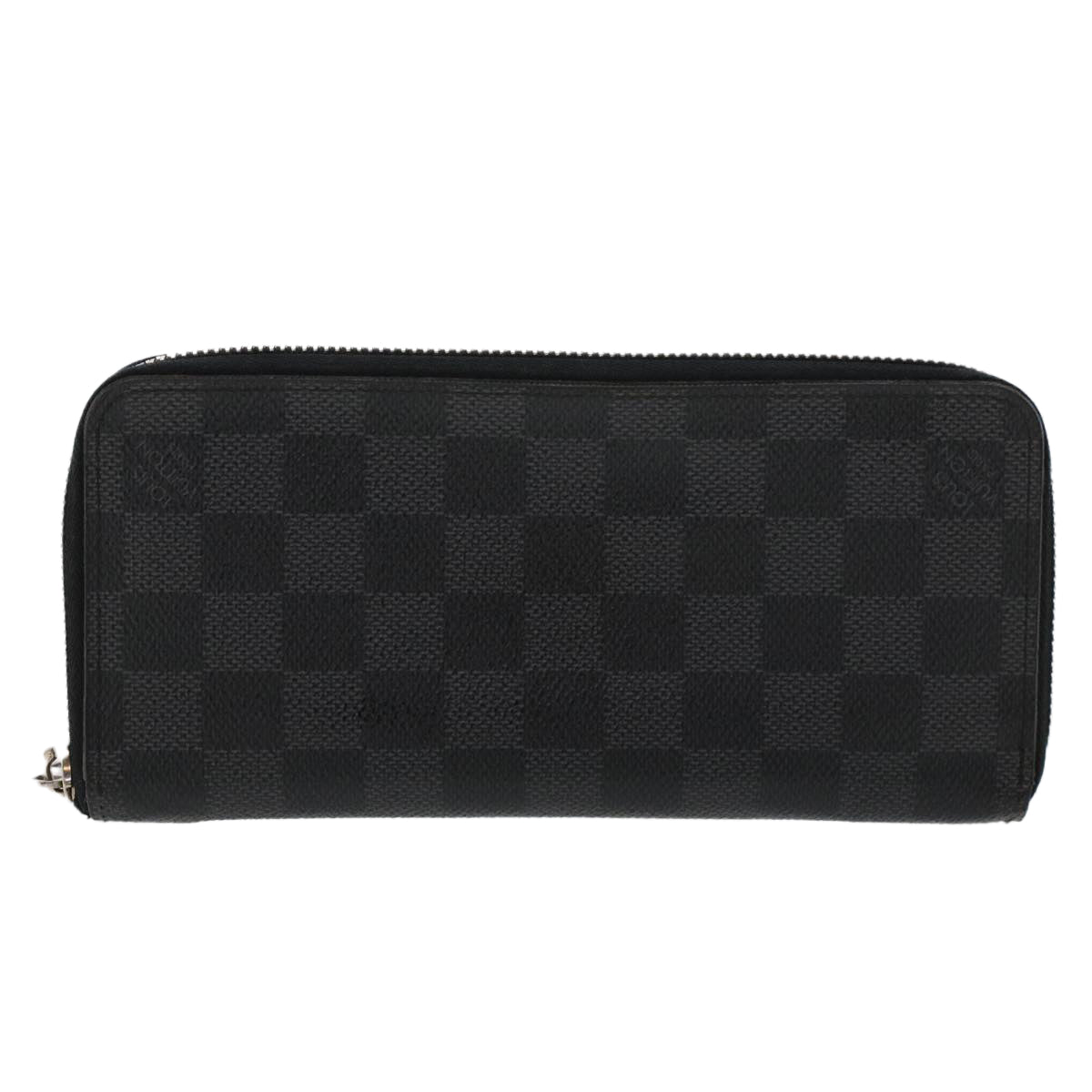 LOUIS VUITTON Damier Graphite Zippy Wallet Vertical N63095 LV  43787