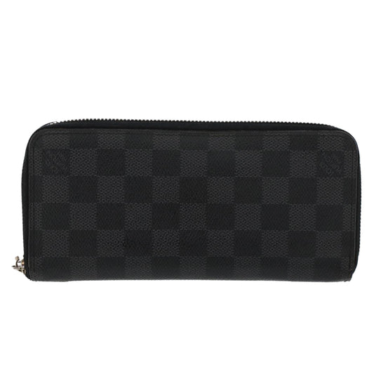 LOUIS VUITTON Damier Graphite Zippy Wallet Vertical N63095 LV  43787