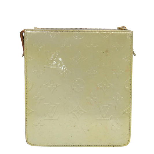 LOUIS VUITTON Monogram Vernis Motto Accessory Pouch Gris M91030 LV Auth 43821
