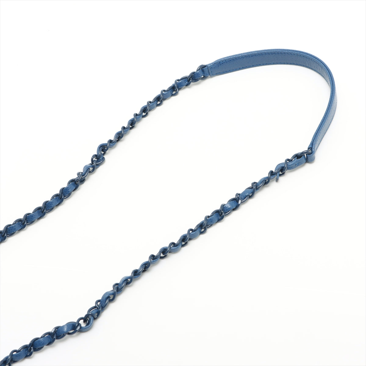 Chanel Matrasse Caviar S Chain Shoulder Bag Blue Silver Gold  29th