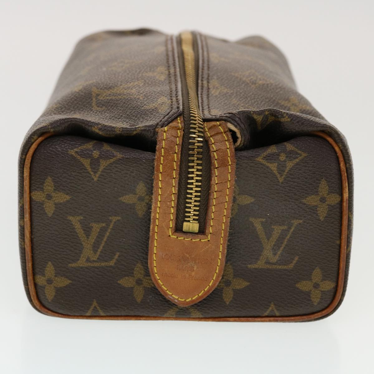 LOUIS VUITTON Monogram Trousse Patte Pression Cosmetic Pouch M47636 Auth 43947