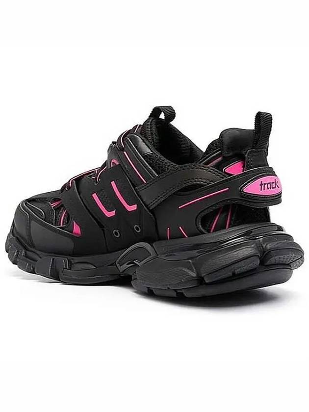 Luxury Balenciaga  Track Runner Low Top Sneakers Black Pink