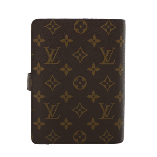 LOUIS VUITTON Monogram Agenda MM Day Planner Cover R20105 LV Auth 44007
