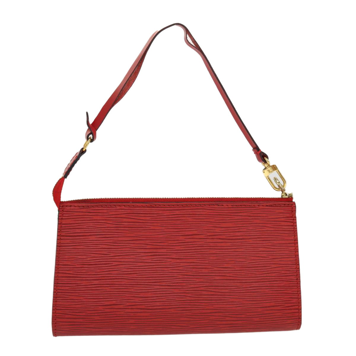 LOUIS VUITTON Epi Pochette Accessoires Pouch Red M52947 LV Auth 44170