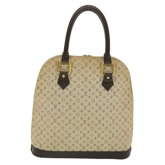 LOUIS VUITTON Monogram Mini Alma Haut Hand Bag Khaki M92203 LV Auth 44187