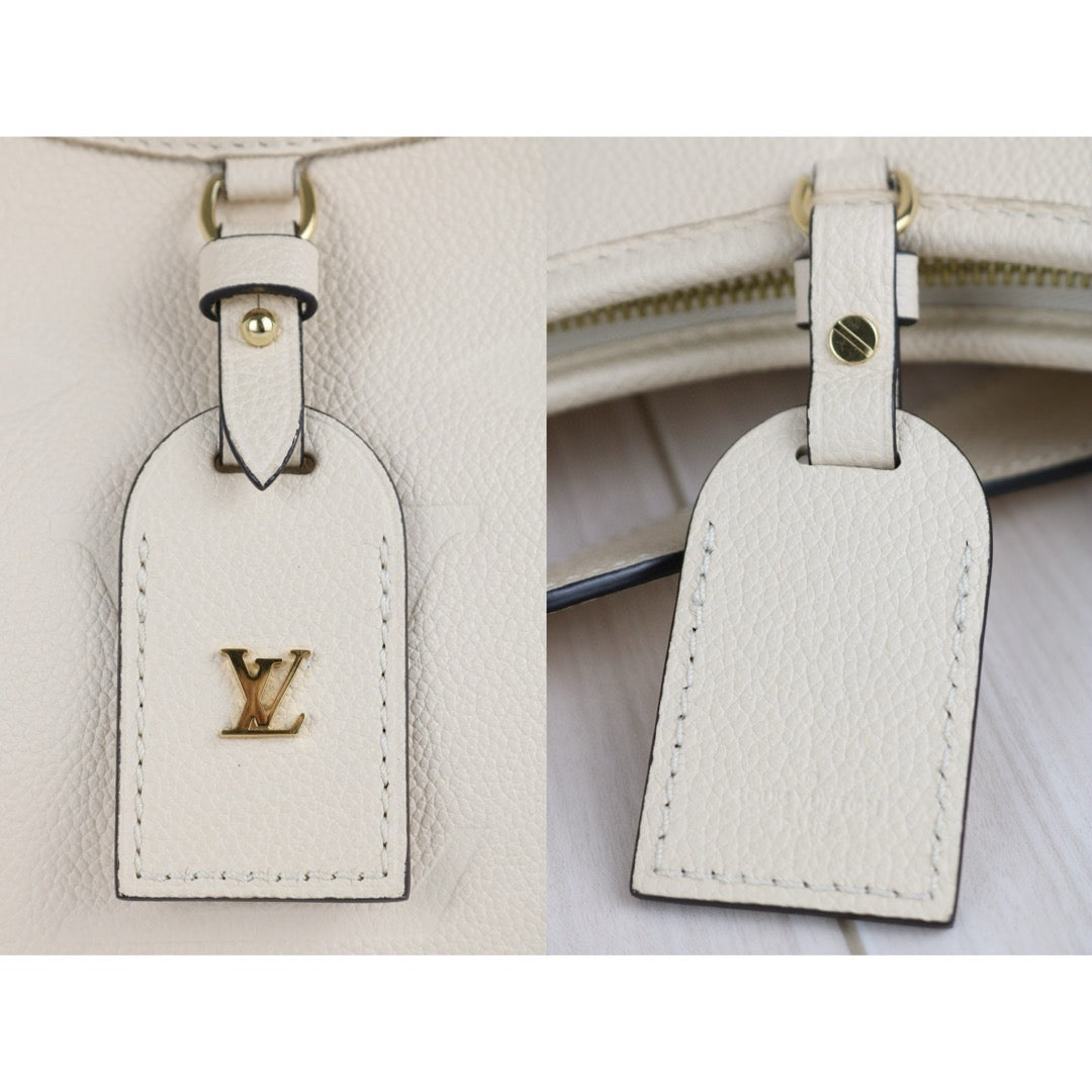 Very Good ( Rank A) ｜LV Monogram Leather Empreinte carryall PM White Shoulder Bag｜B25012202