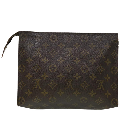 LOUIS VUITTON Monogram Poche Toilette 26 Pouch M47542 LV Auth 44279