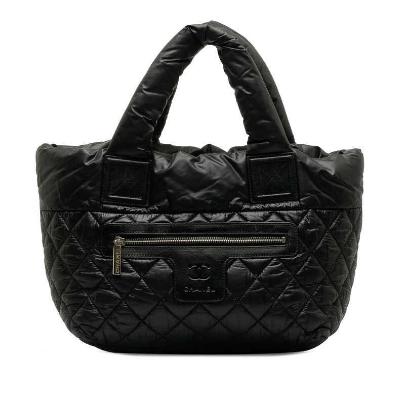 Chanel Coca-Cola PM Coca-Cola Killing Tote Bag Black Nylon Leather  Chanel